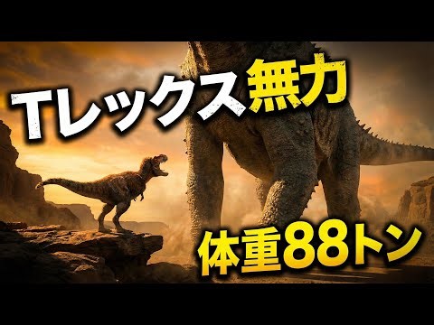 【衝撃】Tレックスが蟻に見える。体重88トン、北米大陸を支配した「動く要塞」の正体