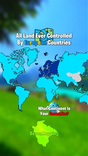 All Land Controlled By Each Continent