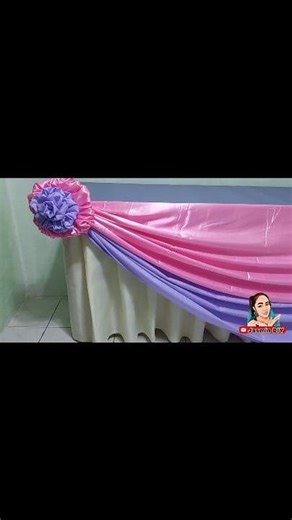 10K views · 156 reactions | Sided Scallop with Flower Table Skirting design Ideas #tabledecor #TableStyling #TableDesign #ideas #anyoccasion | Jasmin Diy | Facebook