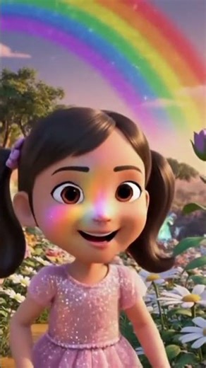 Magical Sky Adventure 🌈 | Kids Cartoon Story | Fantasy Animation for Children #shortvideo #shorts