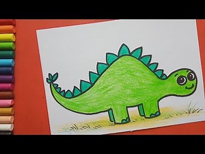 Easy and simple Dinosaur Drawing