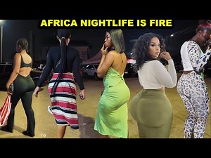 A Lot of African Single Girls Out in December Night | Kumasi Ghana Nightlife Walk