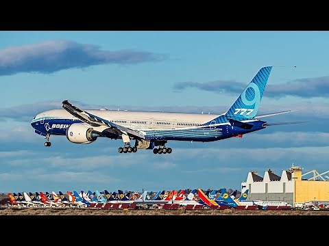 Boeing 777X in Full Test Mode at Moses Lake Airport