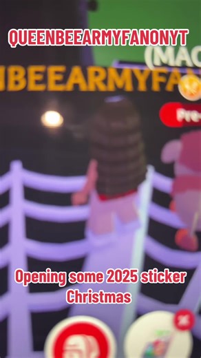 Opening 2025 sticker Christmas