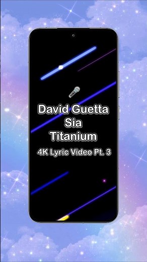 🎤 David Guetta, Sia - Titanium | 4K Lyric Video Pt. 3 | #Shorts