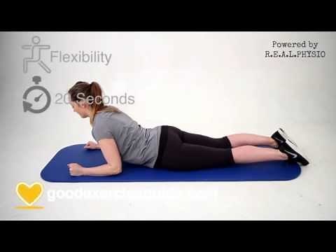 Prone extension stretch for Low Back and Hip