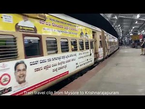 Train Journey: Mysuru to Krishnarajapuram | Kaveri Express Arrival at Bangalore City Jn & KR Puram
