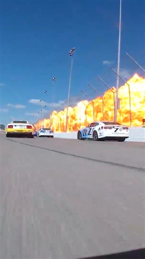 The pre-race pyro at World Wide Technology Raceway had the radios buzzing! 🔥 | NASCAR