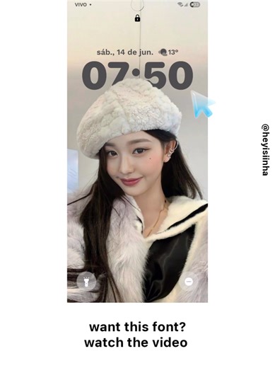 ੭. iphone font tutorial on samsung lock screen tutorial da fonte do iphone na tela de bloqueio da samsung #fyp #samsung #ios #font #a55 #coquette #customization #lockscreen
