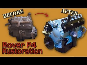 Classic Rover P4 - Inline Six Engine block restored - ASMR