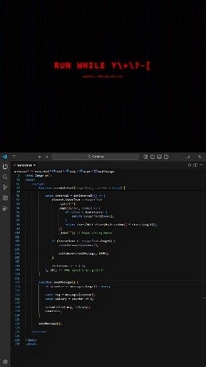 Horror Animation using with HTML CSS and JavaScript//#coding #tutorial #shortvideo
