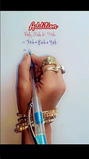 Addition of Algebraic Expressions #music #dance #shortvideos #maths