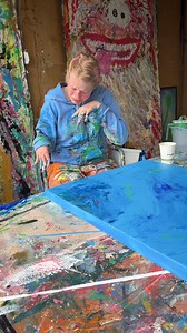 😢 Ever seen an artist cry while painting? Yeah… that’s me. I had a stroke in my mom’s womb. Things that are simple for others can feel like climbing a mountain for me. But here’s the truth: being stuck, frustrated, and lost happens to every artist, not just me. That’s the hard (and beautiful) part of creating. 🎨 Sometimes I sit in front of the canvas and my mind just go blank. I don’t know what to do, my hands don’t work the way I want, and I even say some “bad words” in my own funny language.