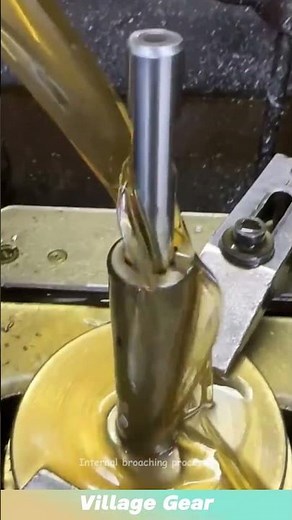 Internal broaching process! #cnc #machine