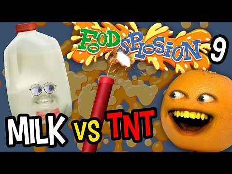 Annoying Orange - Foodsplosion: Milk vs TNT!