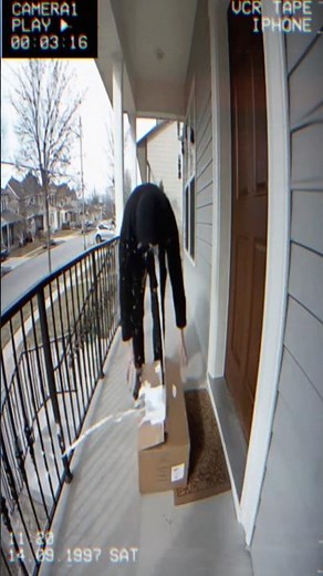 Package Thief Gets Trapped in Sticky Glue! | Caught on CCTV