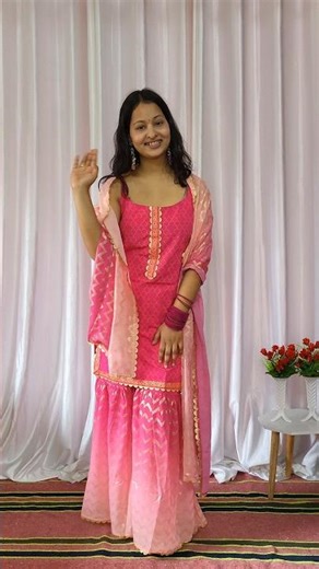 Myntra sharara Set Haul🩷🤍/Wedding wear sharara set haul/Myntra sharara suit Haul #shortsviral