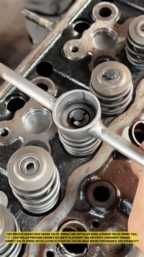 Engine Valve Springs using a Manual Compression Tool – Good Tools and Machinery in Daily Work