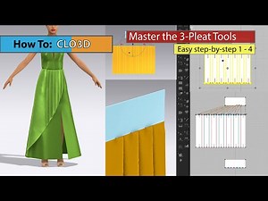 Part 1- 4 | How to Use the Pleat Tools Easy Step-by-step CLO