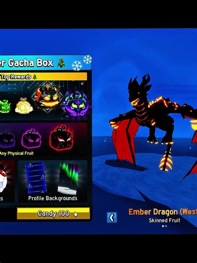 Lucky Winter Gacha??❤️‍🔥 #roblox #bloxfruits #robloxshorts #gaming #bloxfruit #edit #shorts