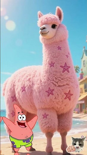 SpongeBob SquarePants as GIANT ALPACA All Characters 2025 🌟
