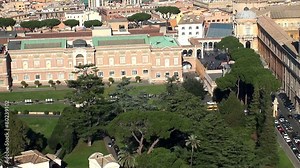 Vatican Museums & Vatican Gardens from the Dome of St. Peter's