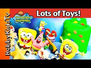 SpongeBob HUGE Egg Surprise! Nickelodeon Toys by HobbyKidsTV