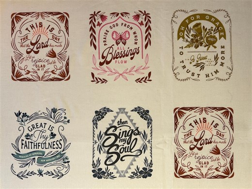 Moda SONGBOOK A New Page Small Block HYMN Cotton Fabric Panel to Sew or Quilt - Etsy