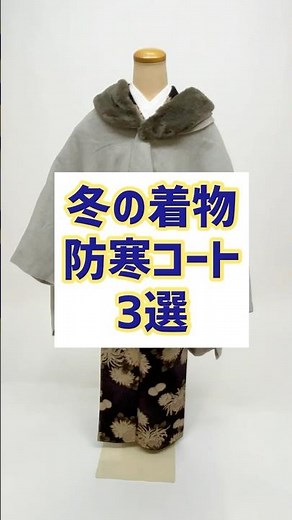 冬の着物コーデ【コート編】！人気の3選ご紹介！#着物