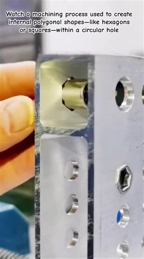Precision Machining: Creating Perfect Hexagonal Holes with Rotary Broaching 🛠️✨