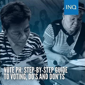 VOTE PH: Step-by-step guide to voting, do’s and don’ts