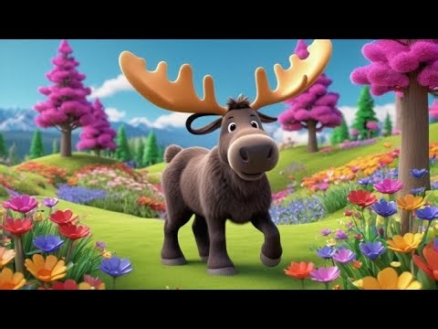 Plush Moose Go Stomp Stomp Stomp | Nursery Rhyme for Toddlers | Baby Music | Anim