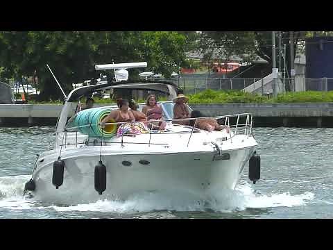2 Girls In Bikinis Kissing On The Miami River! - Boats Arriving And Leaving From The Miami River