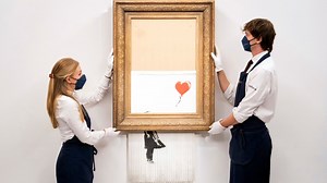 Shredded Banksy Artwork Sells for $25.4 Million at Auction