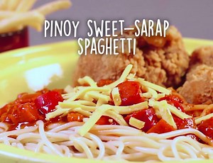 451K views · 5.9K shares | Presenting Pinoys' all-time favorite spaghetti! Pinoy Sweet-Sarap Spaghetti | See full recipe below. | BiteSized | Facebook