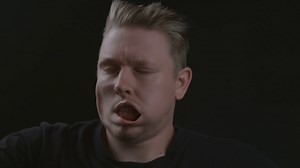 Mans Face Is Blown Leaf Blower Slow Motion; Stock Footage SBV-347596972 - Storyblocks