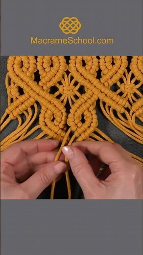 Celtic Style Macrame Pattern in Frame #macrameschool #macrame