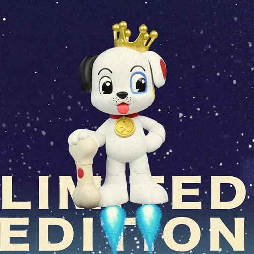 🌌⭐Go, Proto, go! This 14-inch premium vinyl collectible of Jumbo Chan Proto the Dog is ready to join Freddy as a super loyal companion. Enter the launch now. https://bit.ly/40LlXbJ #JumboChan #Funko | Funko
