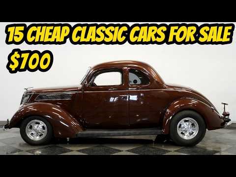15 Classic Cars from the 1940s to 1970s You Can Buy for $700 to $39,000!