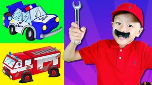 120K views · 1.1K reactions | Repair Police Car, Fire Truck and Ambulance Song  ｜ Kids Songs | Nomad Kids TV | Facebook