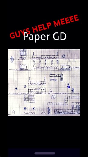 Paper geometry dash? #geometrydash #gdupdate