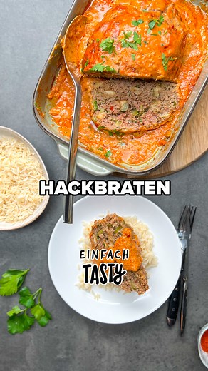 Ofen-Hackbraten 😋🍽 #EinfachTasty #EinfachTastyRezept #Hackbraten #OfenHackbraten #OmasHackbraten #HackbratenRezept | Einfach Tasty
