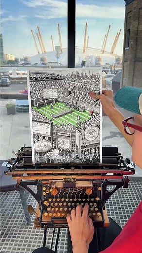 6 WEEKS of typing Wimbledon 🎾🥎 | ASMR Art #art #satisfying
