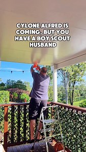 We have learned our lesson from 2023 Christmas day storm on the Gold Coast. We are not taking any chances this time. Ex cyclone Alfred is still up on us, so let's not be complacent. Stay safe, everyone! ❤️ #cyclonealfred #goldcoast #qld | The McDonald Family Down Under