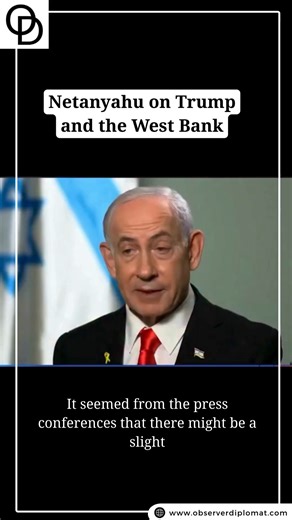 Observer Diplomat on Instagram: "In a December 30, 2025 interview with Greta Van Susteren on Newsmax’s The Record, Israeli Prime Minister Benjamin Netanyahu spoke about his relationship with U.S. President Donald Trump and acknowledged potential policy differences regarding the West Bank. His remarks offered insight into ongoing coordination between Washington and Tel Aviv, as well as areas where strategic views may diverge. #Netanyahu #DonaldTrump #WestBank #IsraelUSRelations #Newsmax"