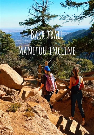 How do you get down the Manitou Incline? Barr Trail. A 3.5 mile switchback trail that takes about 45 minutes to an hour to decsend. Beautiful Colorado scenery, and amazing views on the way down after climbing 2768 steps! #manitouinclinewaydown #manitousprings #manitouincline