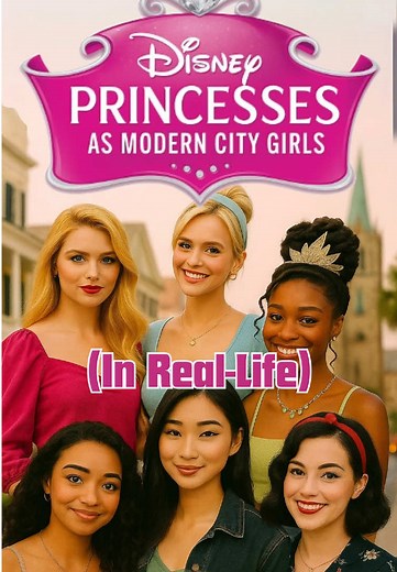 Disney Princesses as Modern City Girls – AI Transformations