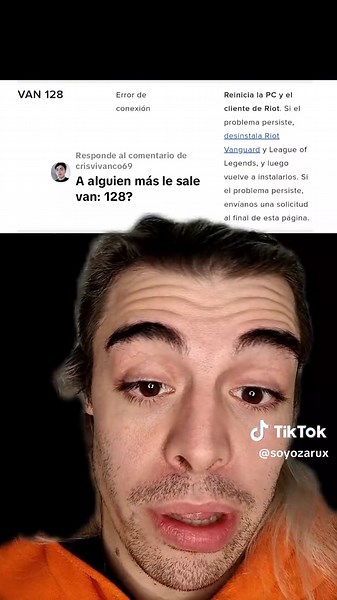 Respuesta a @crisvivanco69 Error Van: 128 del Vanguard https://support-leagueoflegends.riotgames.com/hc/es-419/requests/new #Vanguard #lol #leagueoflegends #van128 #problema #solucion #tip #ayuda #problem #solution #help #support