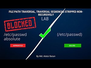 File path traversal, traversal sequences stripped non recursively