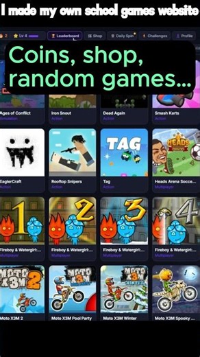 I built a school friendly unblocked games site